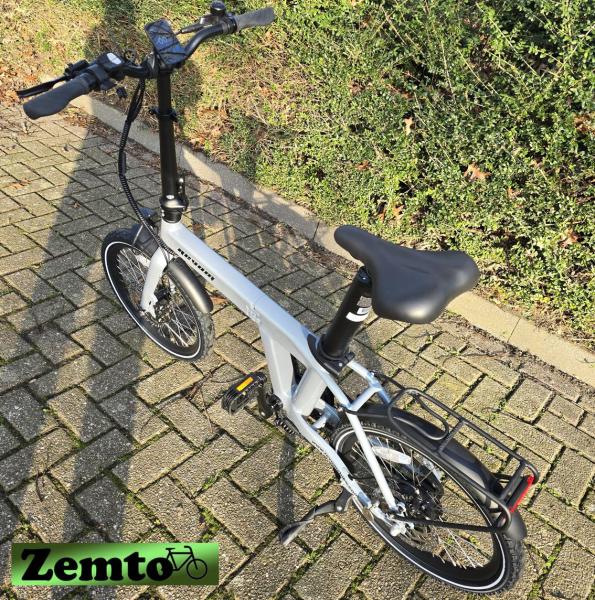 Elektro Faltrad mit Riemenantrieb, Automatik Getriebe, 5 Stufen Motor, Antracied-grau